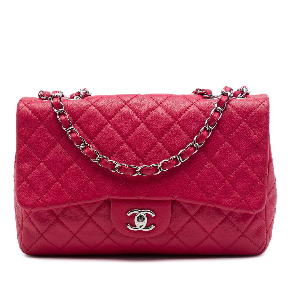 Pre-Loved Chanel Jumbo Classic Caviar Single Flap